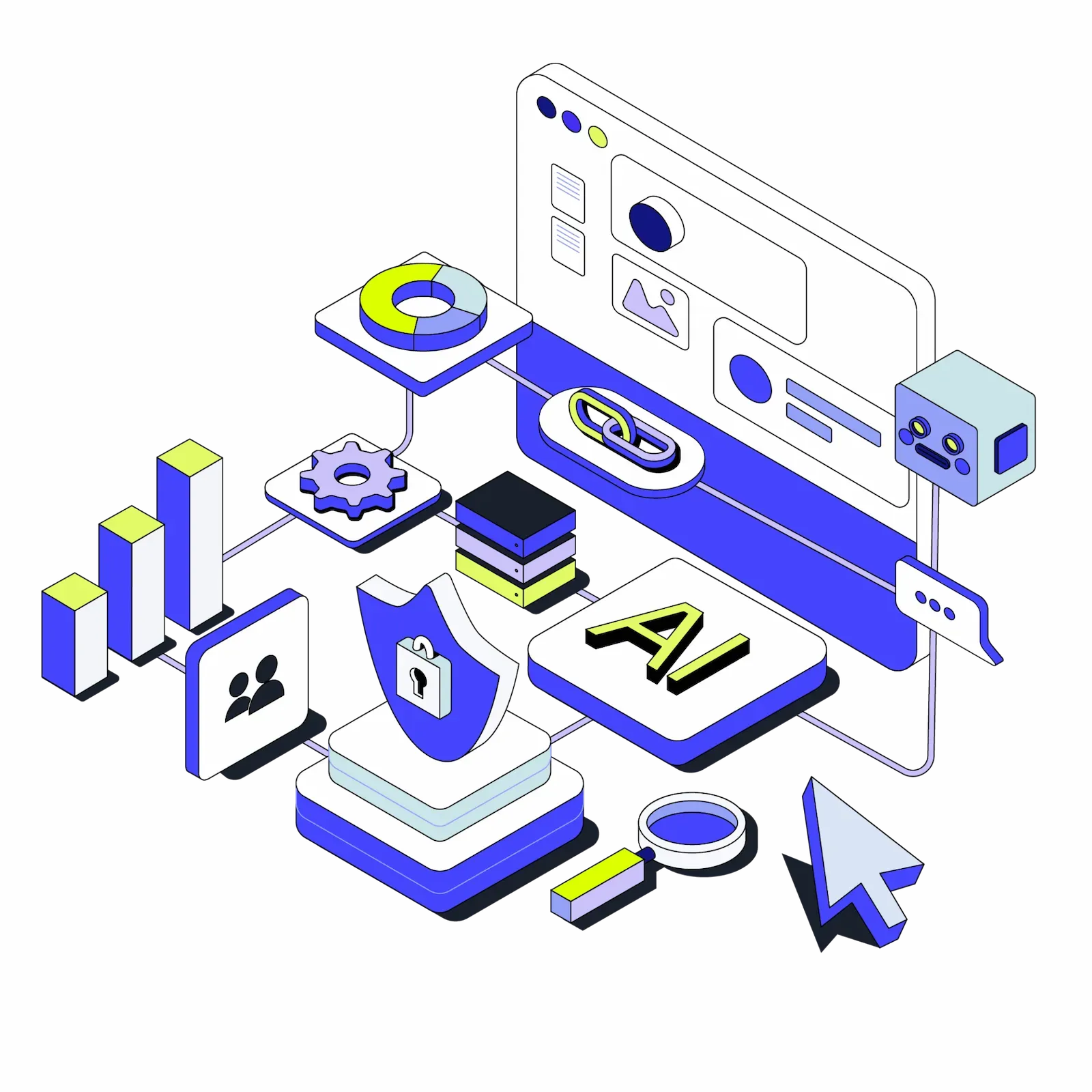 Depiction of an AI workflow